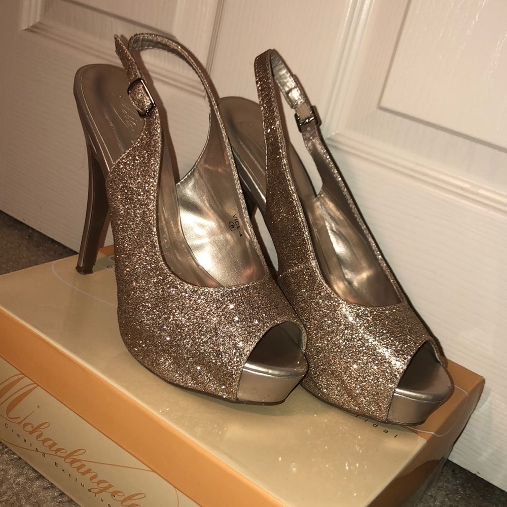 Champagne/Nude Platform Heels